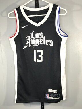 Los Angeles Clippers City Edition Jersey 13 Paul George Nike Black Swingman SM